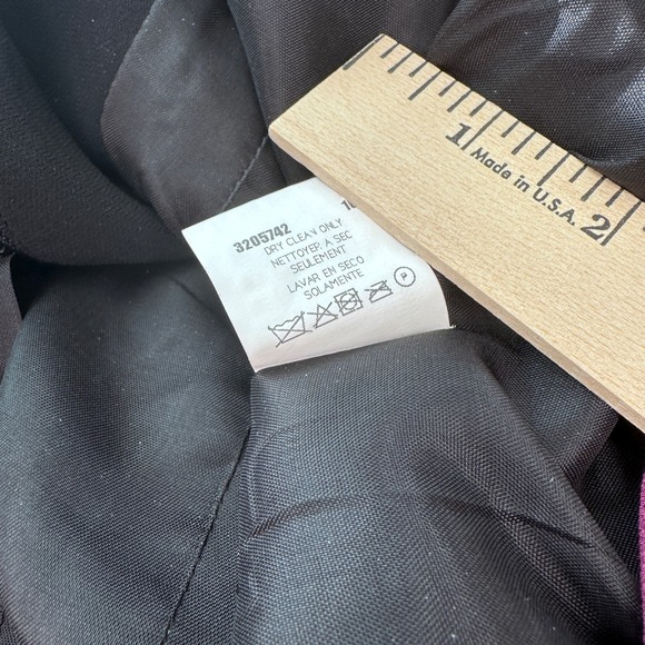 VTG David Warren‎ Petites Colorblock Zip Front Jacket Red Orange Purple Size 8P - Picture 7 of 7